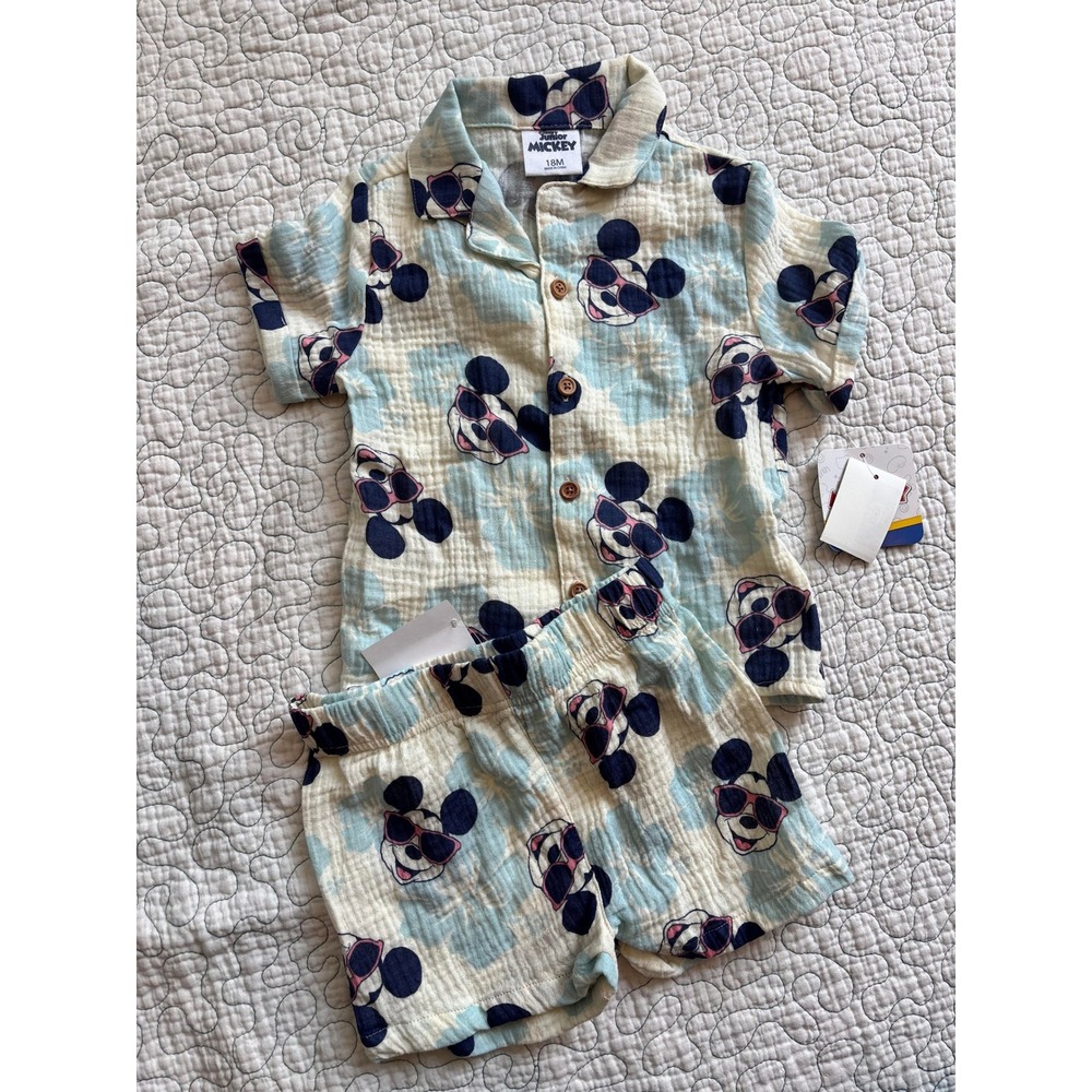 Disney Junior Mickey Mouse Gauze Shirt and Shorts Set 18 Months
